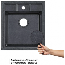 Кухонна мийка Lidz 460х515/200 BLA-03 (LIDZBLA03460515200) Кухонна мийка Lidz 460х515/200 BLA-03 (LIDZBLA03460515200)